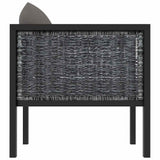 Sectional Sofa with Cushion Poly Rattan Anthracite