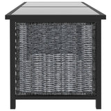 10 Piece Garden Lounge Set with Cushions Poly Rattan Anthracite - 45-Degree Angle