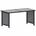 9 Piece Garden Lounge Set with Cushions Poly Rattan Anthracite