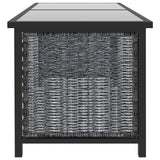 8 Piece Garden Lounge Set with Cushions Poly Rattan Anthracite