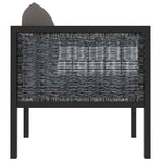 Right Corner Sofa with Cushion Anthracite Poly Rattan