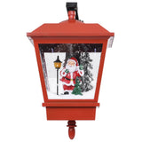 Christmas Wall Lamp with LED Lights and Santa Red 40x27x45 cm - Top-Down View