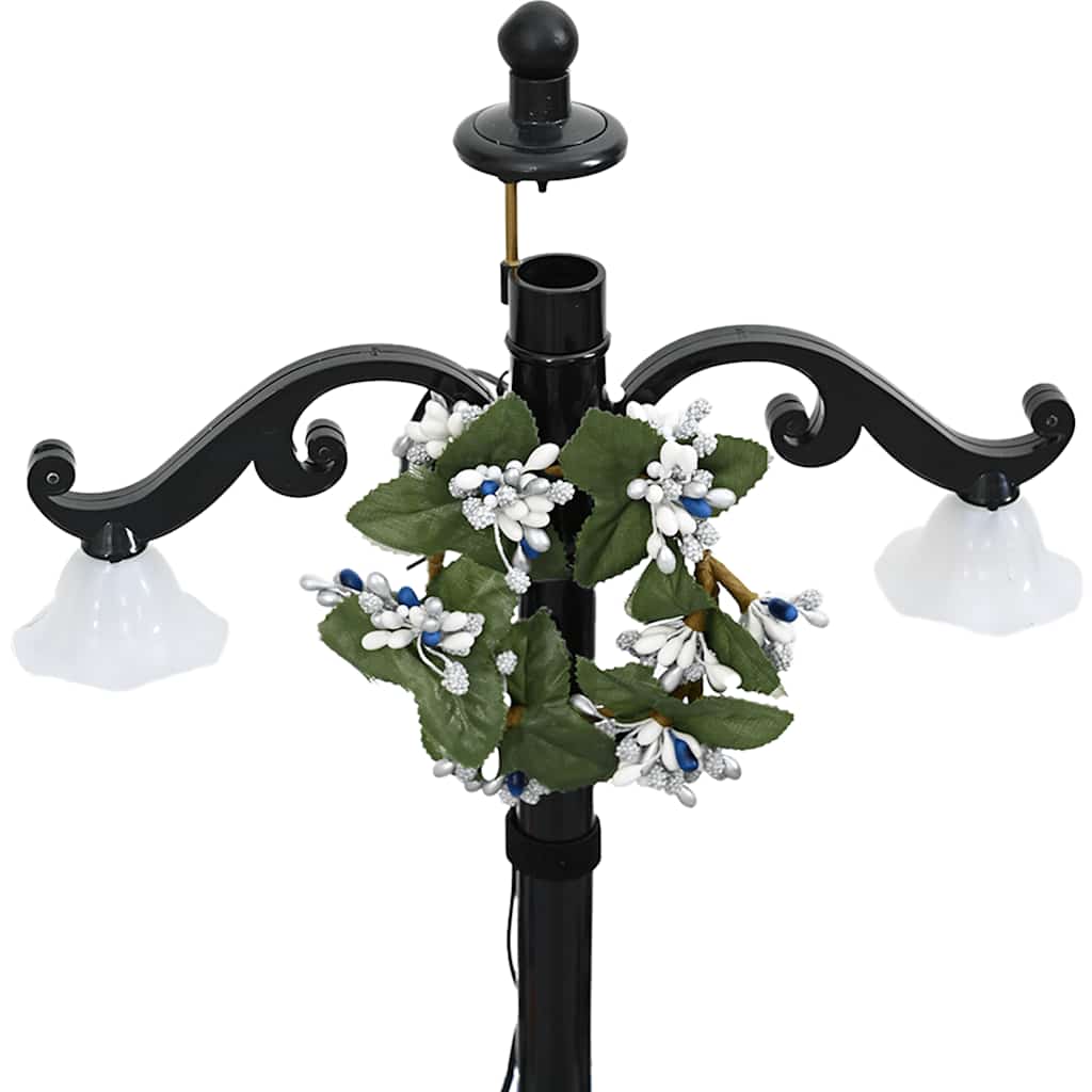 Snowing Christmas Tree with Umbrella Base Blue 75 cm PVC