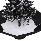 Snowing Christmas Tree with Umbrella Base Black 75 cm PVC - 45-Degree Angle