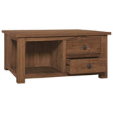 Coffee Table 68x68x33 cm Solid Teak Wood - Front View