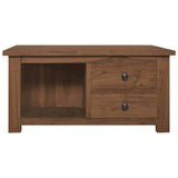 Coffee Table 68x68x33 cm Solid Teak Wood - Side View