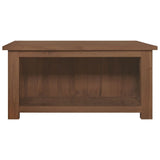 Coffee Table 68x68x33 cm Solid Teak Wood - Top-Down View