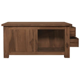Coffee Table 68x68x33 cm Solid Teak Wood - 45-Degree Angle