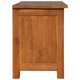 TV Cabinet 100x30x40 cm Solid Teak Wood - Top-Down View