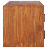 Wall-mounted TV Cabinet 90x30x30 cm Solid Teak Wood - Top-Down View