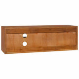 Wall-mounted TV Cabinet 90x30x30 cm Solid Teak Wood - 45-Degree Angle