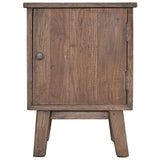 Bedside Cabinet 40x30x53 cm Solid Teak Wood - Front View