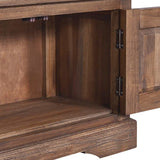 TV Cabinet 100x30x40 cm Solid Teak Wood - Extra Image