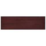 TV Cabinet Classical Brown 100x30x45 cm Solid Mahogany Wood - Rear View