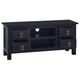 TV Cabinet Light Black Coffee 100x30x45 cm Solid Mahogany Wood - Top-Down View