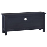 TV Cabinet Light Black Coffee 100x30x45 cm Solid Mahogany Wood - 45-Degree Angle