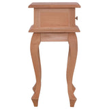Bedside Table 35x30x60 cm Solid Mahogany Wood - Side View