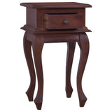 Bedside Table Classical Brown 35x30x60 cm Solid Mahogany Wood - Top-Down View