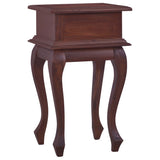 Bedside Table Classical Brown 35x30x60 cm Solid Mahogany Wood - 45-Degree Angle