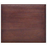 Bedside Table Classical Brown 35x30x60 cm Solid Mahogany Wood - Rear View