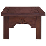 Coffee Table Classical Brown 100x50x30 cm Solid Mahogany Wood - Top-Down View