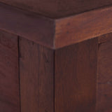 Coffee Table Classical Brown 100x50x30 cm Solid Mahogany Wood - Rear View