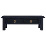 Coffee Table Light Black Coffee 100x50x30 cm Solid Mahogany Wood