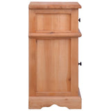 Bedside Cabinet Solid Mahogany Wood - Top-Down View