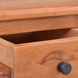 Bedside Cabinet Solid Mahogany Wood - Close-Up Angle