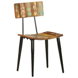 Dining Chairs 2 pcs Solid Reclaimed Wood - Side View