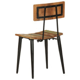 Dining Chairs 2 pcs Solid Reclaimed Wood - Rear View
