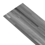 Flooring Planks 5,02 m² 36 pcs PVC Striped grey - Side View