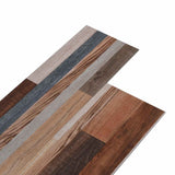 Flooring Planks 36 pcs Multicolour 5,02 m² PVC - Front View
