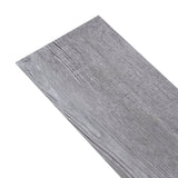 PVC Flooring Planks 5.02 m² 2 mm Self-adhesive Matt Wood Grey - Top-Down View