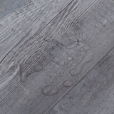 PVC Flooring Planks 5.02 m² 2 mm Self-adhesive Matt Wood Grey - Rear View