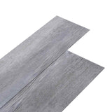 Flooring Planks 5,02 m² 36 pcs PVC Matte wood grey - Front View