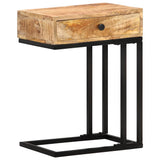 U-Shaped Side Table 45x30x61 cm Solid Mango Wood