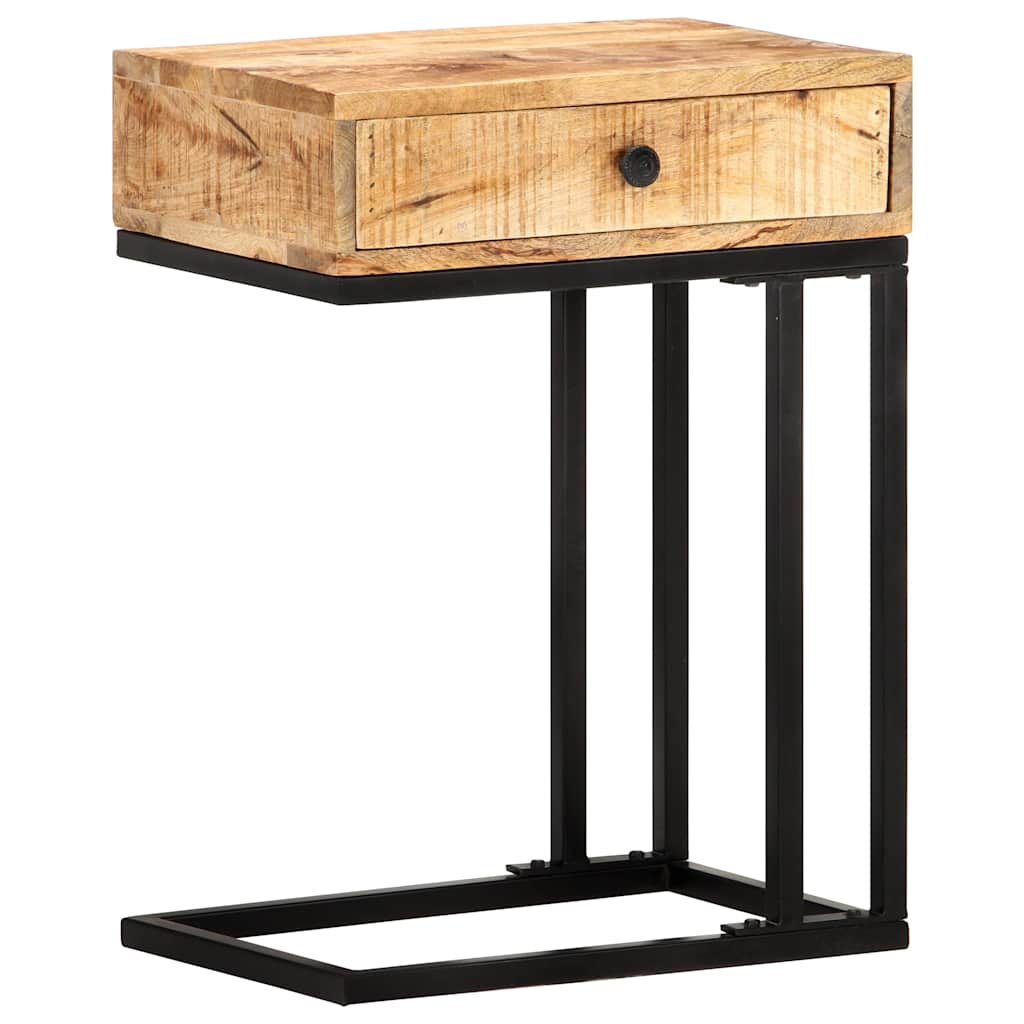 U-Shaped Side Table 45x30x61 cm Solid Mango Wood