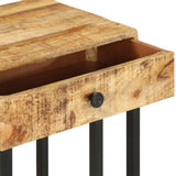 U-Shaped Side Table 45x30x61 cm Solid Mango Wood - 45-Degree Angle