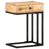 U-Shaped Side Table 45x30x61 cm Solid Mango Wood - Extra Image
