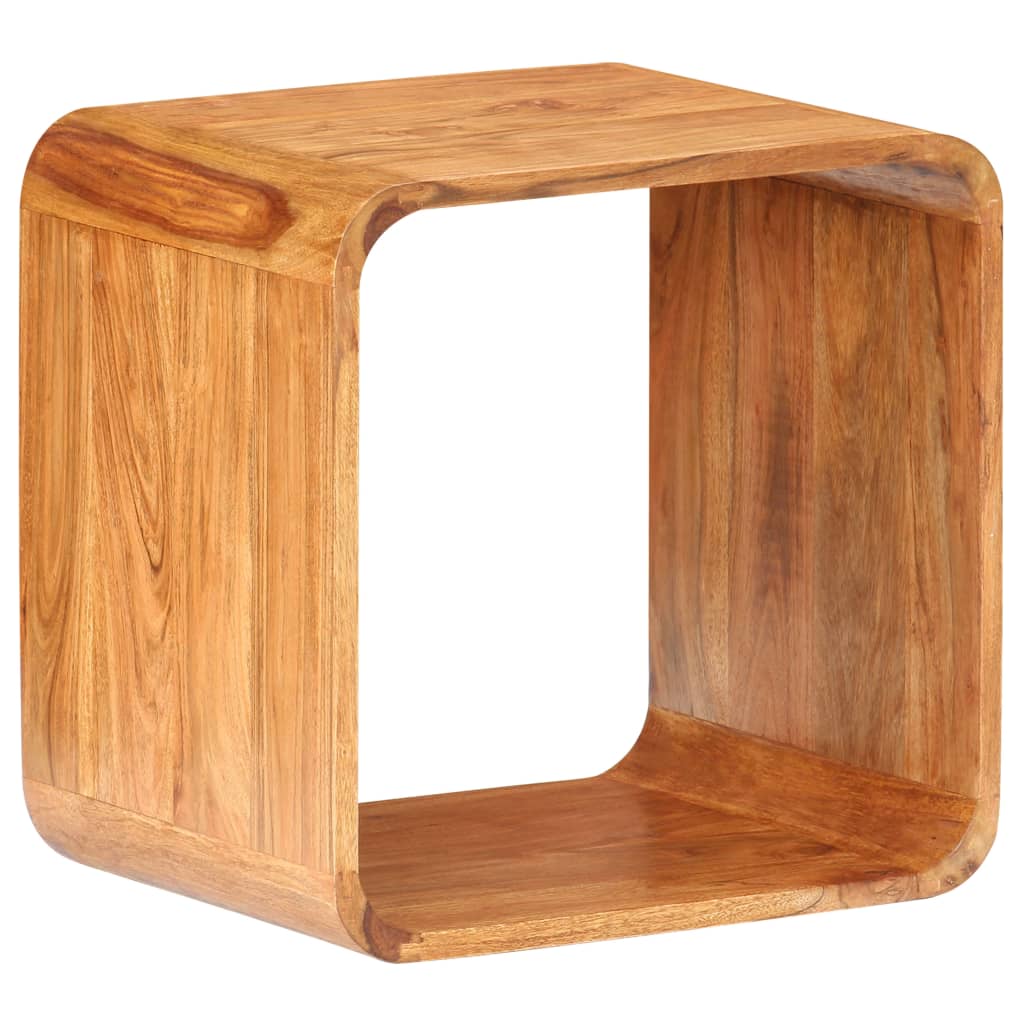 Side Tables 2 pcs Solid Acacia Wood Honey Finish