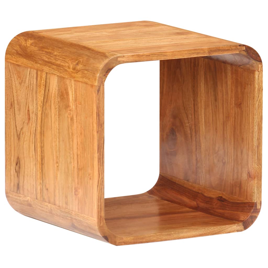 Side Tables 2 pcs Solid Acacia Wood Honey Finish