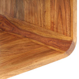 Side Tables 2 pcs Solid Acacia Wood Honey Finish - Close-Up Angle