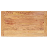 Coffee Table 110x60x35 cm Solid Acacia Wood in Honey Finish - Side View