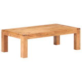 Coffee Table 110x60x35 cm Solid Acacia Wood in Honey Finish - Low Angle