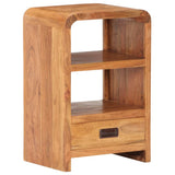 Bedside Table 40x30x60 cm Solid Acacia Wood Honey Finish