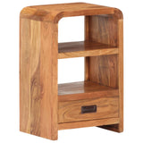 Bedside Table 40x30x60 cm Solid Acacia Wood Honey Finish - Extra Image