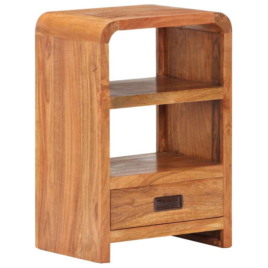 Bedside Table 40x30x60 cm Solid Acacia Wood Honey Finish
