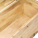 Chest 90x40x40 cm Solid Mango Wood - Rear View