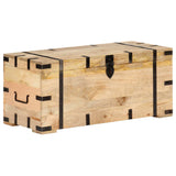Chest 90x40x40 cm Solid Mango Wood - Low Angle